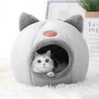 Cozy Winter Cat Bed   Small Dog House - Perfect Indoor Cave Nest