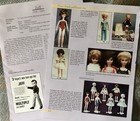 8p History Article  - Id  Pics - Vtg 1960s Vogue Jan   Jeff  Dolls -jill Friends