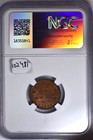 1863 Civil War Token F-630au-1a Ngc Ms-63 Rb New York City B  Maloney Indian