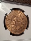 1861-p  20 Liberty  Ngc Certified  Au-58  Civil War Hoard  