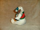 Coca Cola Bean Bag Plush Bear In Ski Outfit 7  Mwt