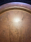 Antique Etching Tray Islamic Middle Eastern 19th Century Brass  Copper  19 1 2   