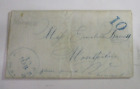 2 Page Folded Stampless Letter Dated March 19  1851 To  Montpelier From Chicopee