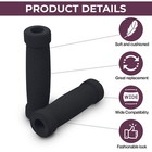Foam Handlebar Grips For Mobility Scooters  set Of 2   black 