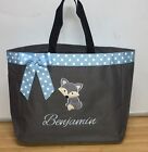 Personalized Baby Diaper Bag Tote Monogrammed Boy Fox Baby Shower Gift