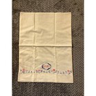 Vintage Hand Embroidered Baby Pillowcase White Linen Floral Pink Blue 13x18