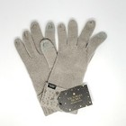 Victoria s Secret Gloves Gray Rhinestone Studded New