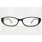 Thalia Ramona Eyeglasses Frame Black Green Oval 54-15-135 Br Designer Glasses