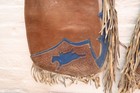 Vintage Custom Cowboy Bull Riding Leather Chaps   Legit Western Rodeo