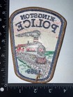 Kingston Georgia Ga Police Shoulder Patch Obsolete Train Locomotive Embroidered