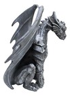 Crouching Gothic Winged Dragon Guardian Chimera Gargoyle Decorative Figurine