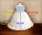 Plus Size 16-52 1x Upto 10x Extra Full Victorian Civil War Reenactor Hoop Skirt 