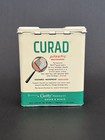 1950   s Curity Curad Medicated Plastic Bandage Vintage Tin  Bauer   Black Antique