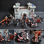 Medieval Castle Toy -knights Soldiers Model Kit  Diy Assembled Castle Playset   