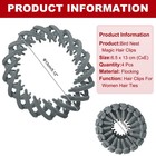 Bird Nest Magic Hair Clip  Hairs Maker Ponytail Holder  4 Pack  Gray 