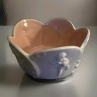 Walt Disney s Fantasia Vernon Kilns Satyr Bowl White pink Two Tone  124