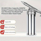 Mini Grease Gun Machine 80cc Capacity 1000psioutput Pressure Oiler Handheld High