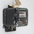 Antique Electric Meter Seemenes Model W9 Metallic Industrial Decoration 50s