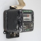 Antique Seemenes Model W9 Metallic Electric Meter Industrial Decoration 50s