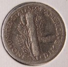 1942-s Mercury Dime  90  Silver U s  Coin   Free Shipping