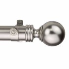 Ball 1 5  Curtain Rod Custom Cut Drapery Rod 4ft-16ft  13 Sizes  3 Colors 
