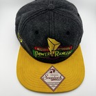 Mighty Morphin Power Rangers Embroidered Snapback Hat Bioworld Gray Yellow Osfa