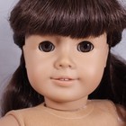 18  American Girl Doll Pleasant Company Samantha Curly Dark Brown Hair 1990 s 