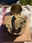 Antique Brass Maritime Sextant   Optical Navigation Instrument In Mahogany Case