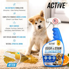 Pet Odor And Stain Eliminator - 32 Oz  Enzyme Cleaner For Dog   Cat Urine  Stain