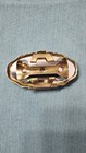 Vintage 1950s Pink Marbled Mid-century Lipstick  lipview  Mirror Clip