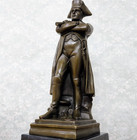 Bronze Napoleon Statue Bonaparte Sculpture Marble Military Decor Art France Gift