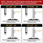  Swivel Caster Wheels 4 Inch Threaded Stem Casters Set Of 4 Heavy Duty 1 2 -13 X