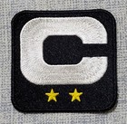 Nfl 2025 Season Generic 1  2-   -stars White-c Captains Navy Blue Stick-on C-patch