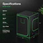 Vivosun 5x5ft Smart Grow Tent Kit   750w Led Grow Light   G6 Ventilation E42a 
