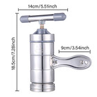 Us Stainless Steel Manual Noodle Maker Pasta Press Machine Tool With 5 Mold Head