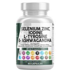 Selenium Zinc Iodine Supplement  300mcg Selenium  50mg Zinc  500mcg Iodine 
