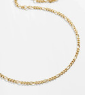 Real 10k Yellow Gold Anklet 10  Inch Figaro Link Ladies 2mm Lobster Lock