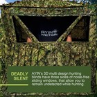 See-through Pop Up Hunting Blind - Portable Ground Tent For Deer  Easy Setup  Du
