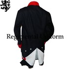 18th Century Revolutionary War Uniform Historical Colonial Navy Blue Wool Coat