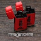 Alec Bradley Double Flame Adjustable Refillable Cigar Torch Lighter Rd - 2 Pack