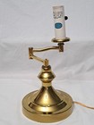 Vintage Brass Swing Arm Pivoting Adjustable Desk Table Lamp Light No Shade