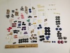 Vintage Fancy Lot Of Clothing Buttons Various Colors And Types