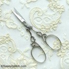 Wasa Solingen 3-1 2  Filigree Embroidery Scissors-nickel