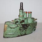 Antique Cast Iron Large Version Oregon Still Coin Or Penny Bank     Green Color