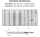 707-b12 Tap Extension Ritmar 60507413 Square Modified To  110 