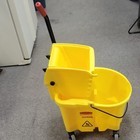 Rubbermaid Commercial Wavebrake  361 40  Qt Yellow Mop Bucket Side-press Wringer