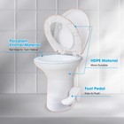 Yescom Rv Toilet Porcelain Enamel Gravity Flush Camper Trailer Toilet Travel