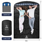 Winter Cotton Flannel Double Sleeping Bag queen Size Sleeping Bag For Adults    