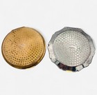 Vintage Stratton Compact Silver Stars Gold Lot 2 Powder Makeup