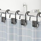 Shower Curtain Decorative Hooks Set Of 12 Shower Curtain Rod Rings For Bathroom